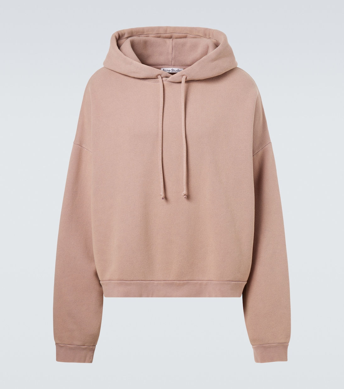 

Хлопковый худи с логотипом Acne Studios, Lavender Purple
