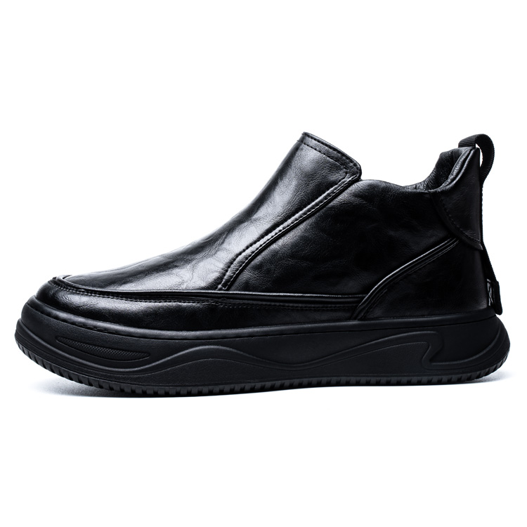 

YEDANI Черные мужские ботинки на щиколотку однослойные, цвет Black Single Layer Shoes