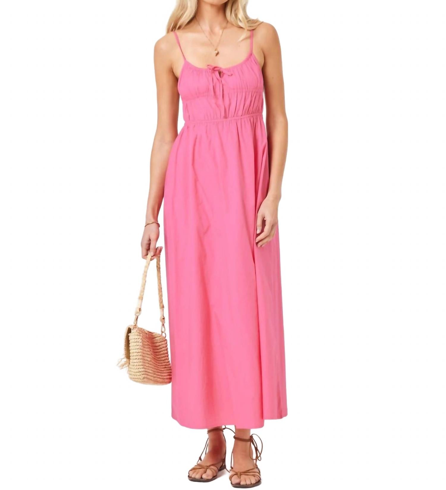 

Платье макси Cordova в цвете космо L Space, Cosmo