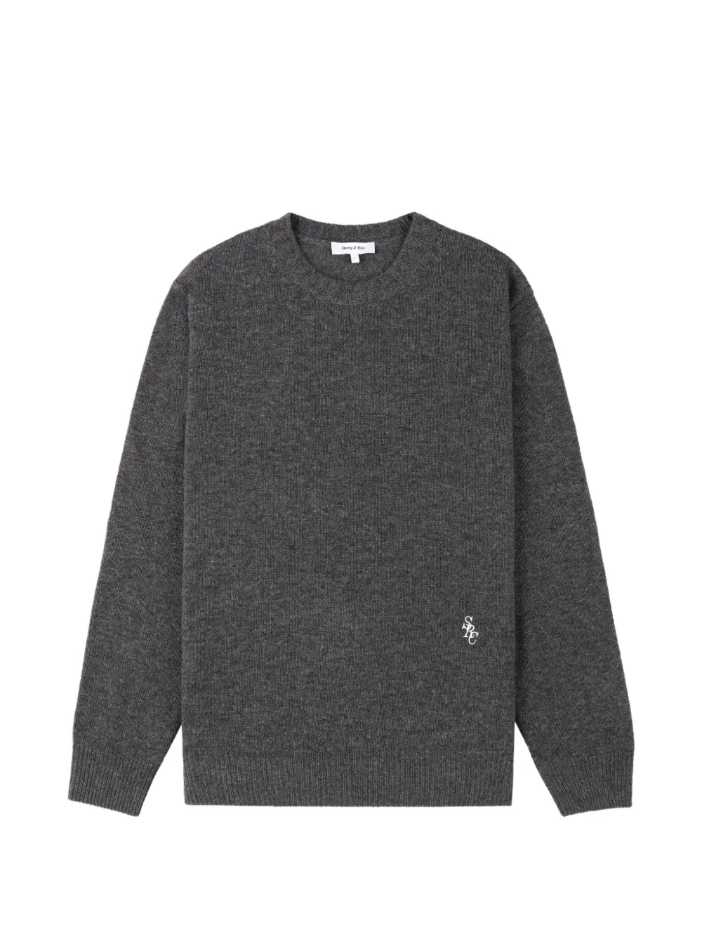 

Свитер с логотипом Sporty & Rich, серый