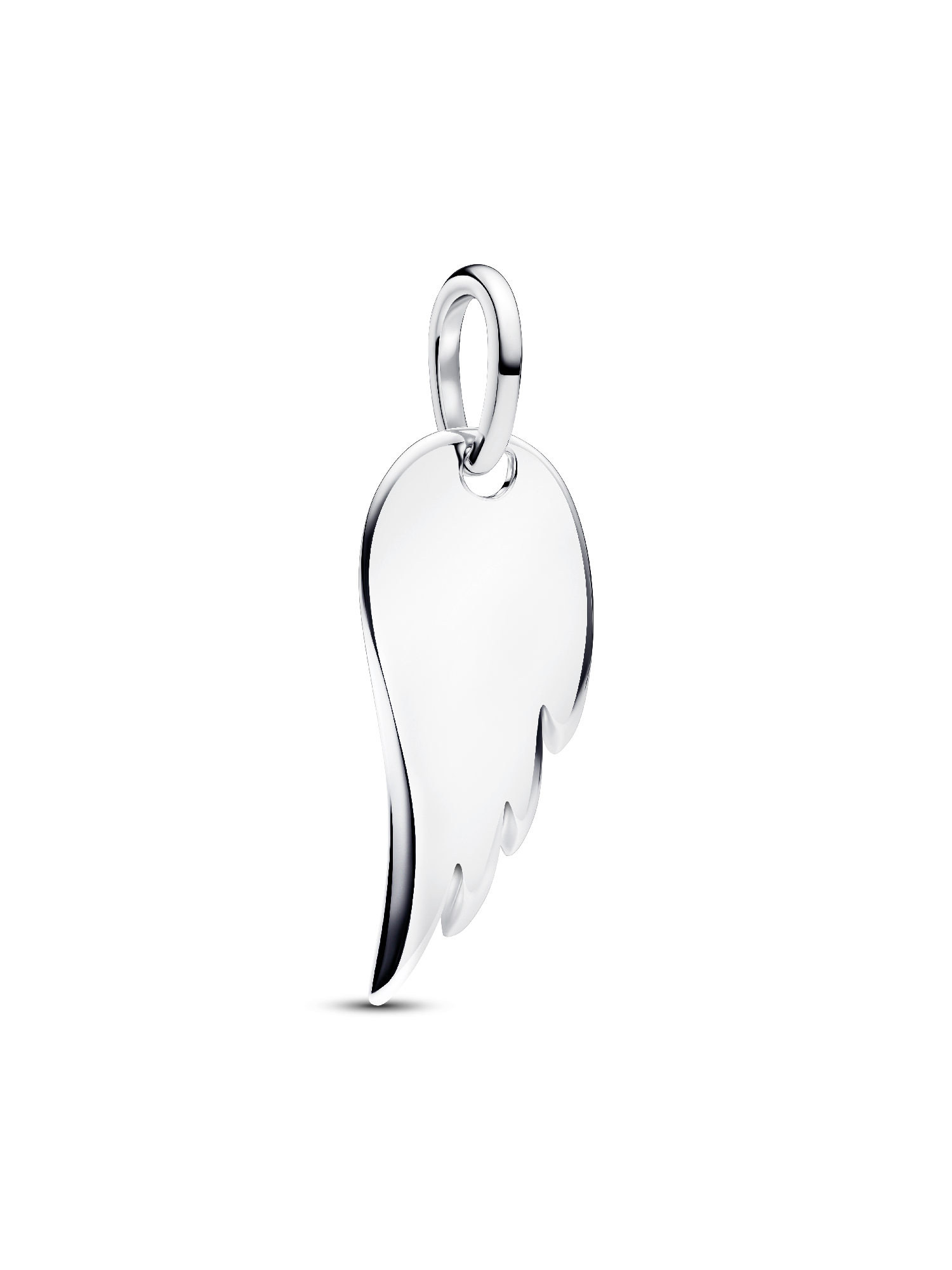 

Подвеска-бирка с гравировкой в виде крыла ангела Pandora, серебро 925 пробы