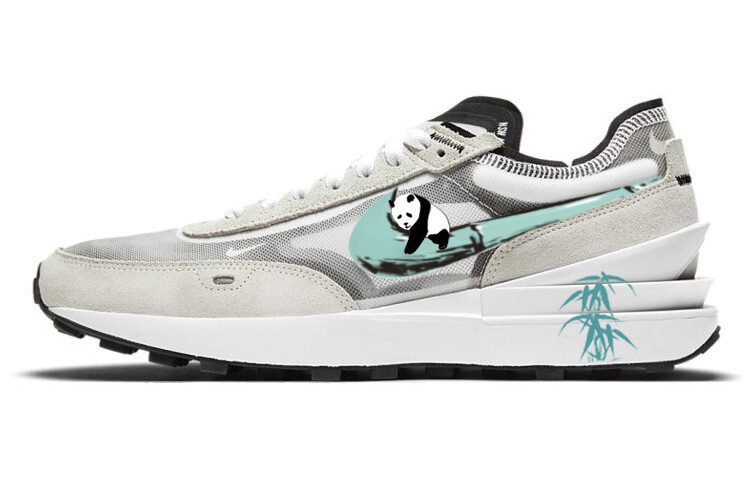 

Кроссовки Nike Waffle One Lifestyle Shoes Women's Low-top Grey/white/green, серый
