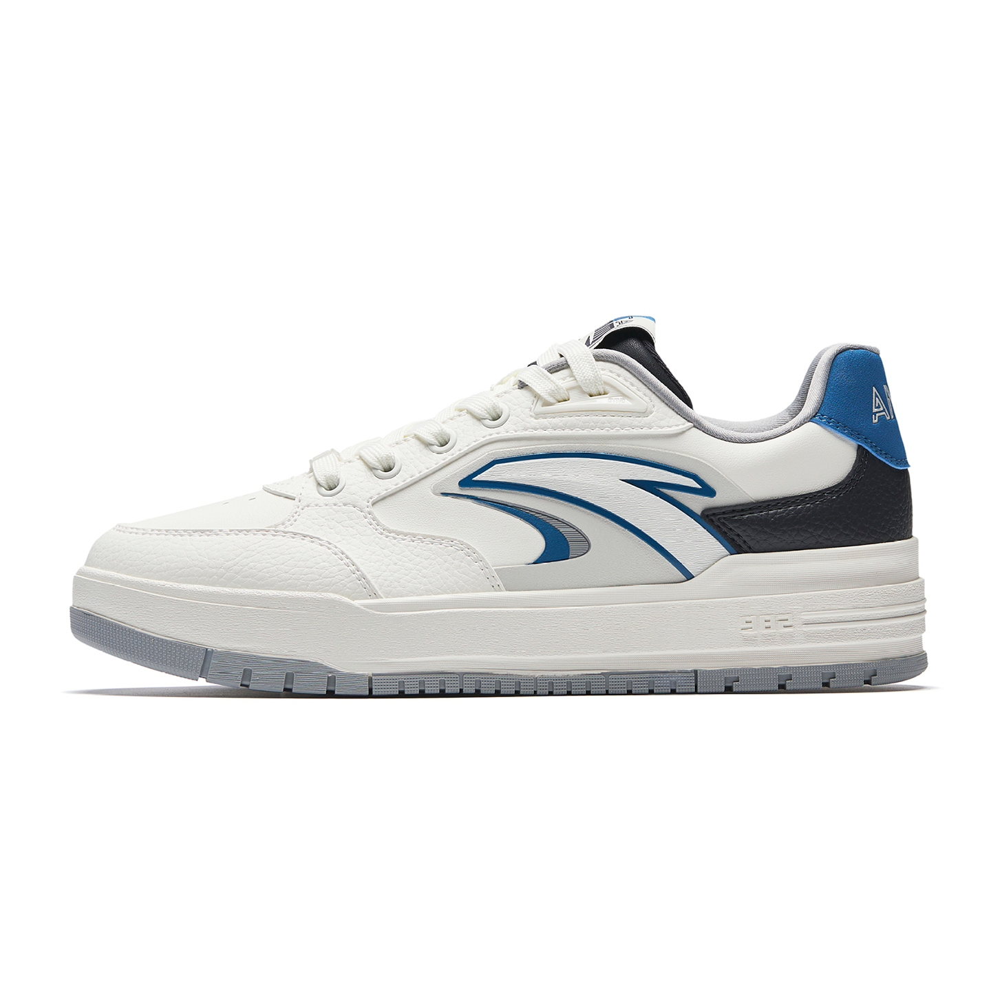 

ANTA Амортизирующие износостойкие низкие скейтерские кроссовки мужские Ivory White Smoky Ink Gray Leisure Blue - Ivory White/Smoke Ink Gray/Leisure Blue-6