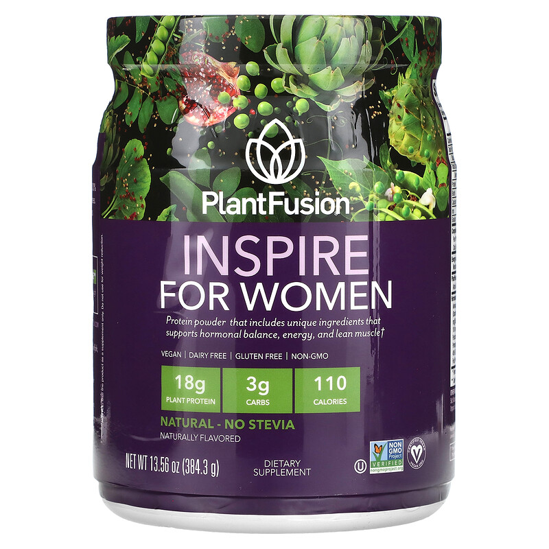 

PlantFusion, Inspire for Women, натуральный, 384,3 г (13,56 унции)