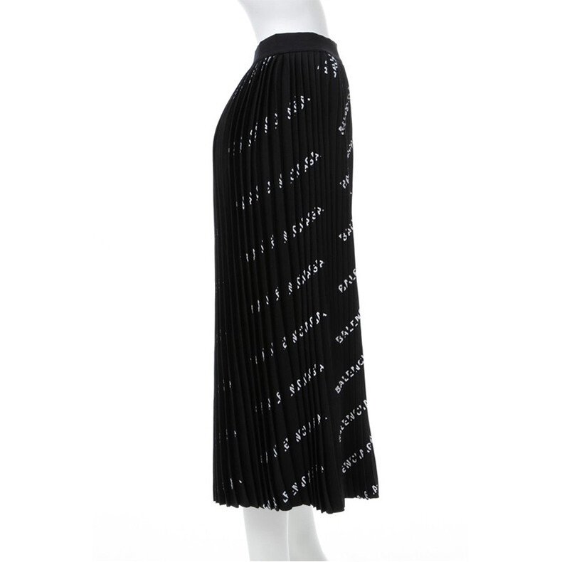 Balenciaga Женская повседневная длинная юбка, цвет Black — фото 4