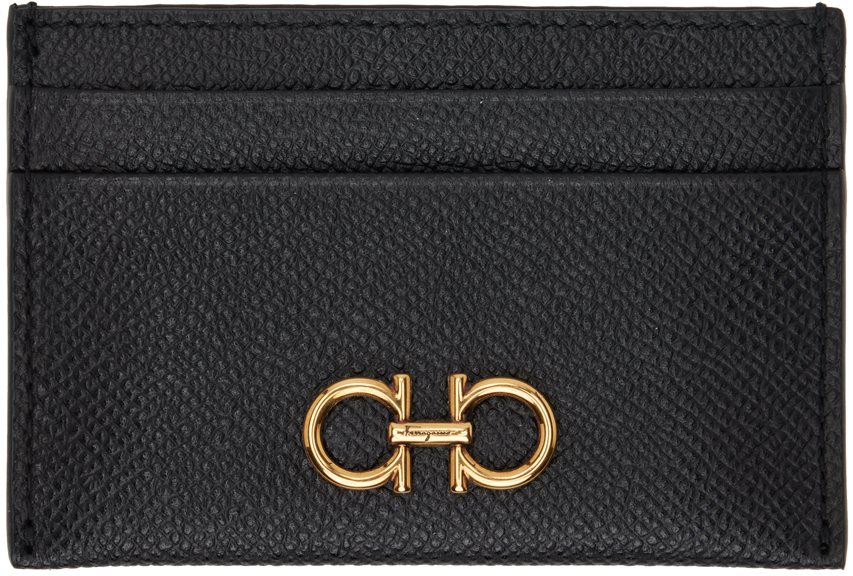 

Черный держатель для карт Gancini Ferragamo, Nero