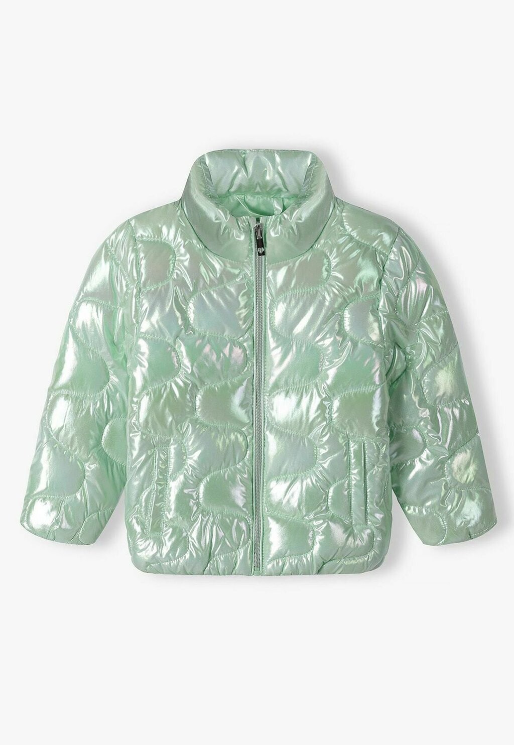 Куртка демисезонная SHINY PUFFER MINOTI, цвет mint — фото 2