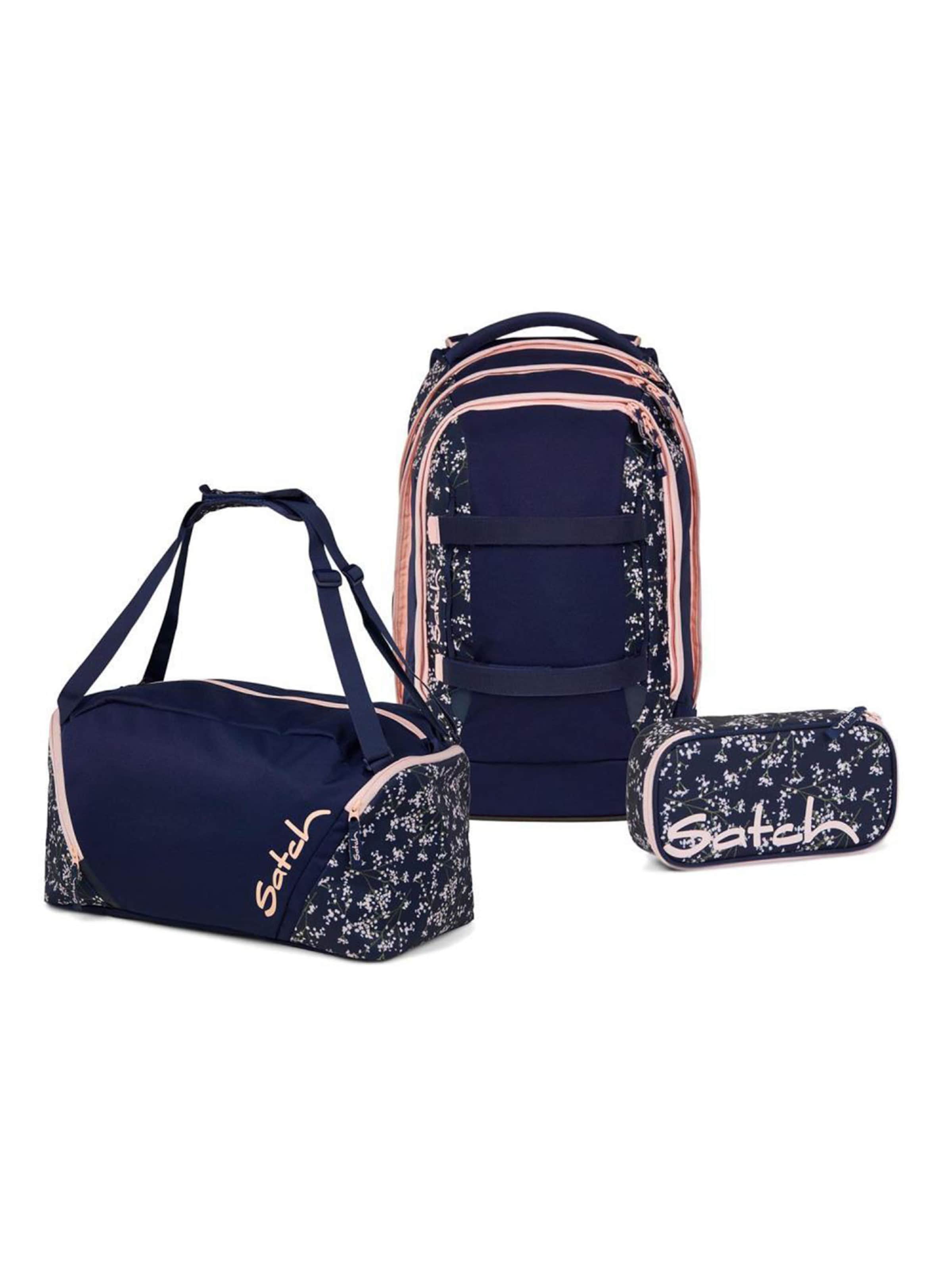 

Satch Рюкзак 'Pack Schulrucksack Set 3tlg' в темно-синем цвете