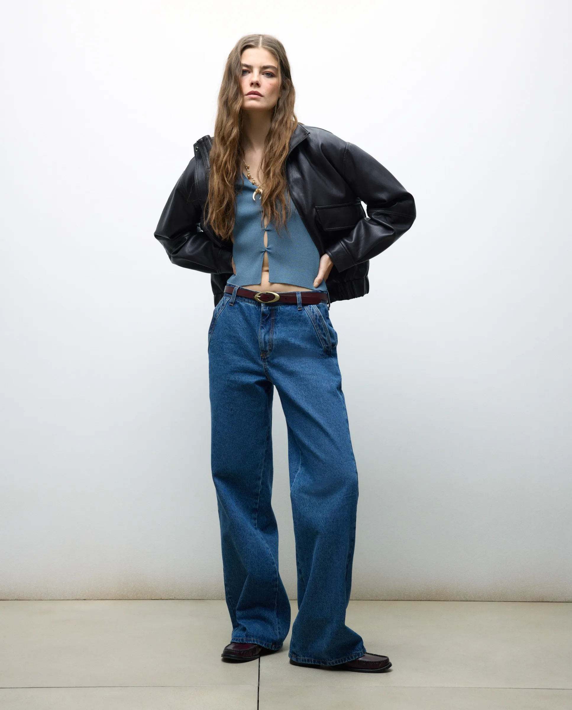 

Женский свитер с длинными рукавами и узлами Tintoretto, темно-синий