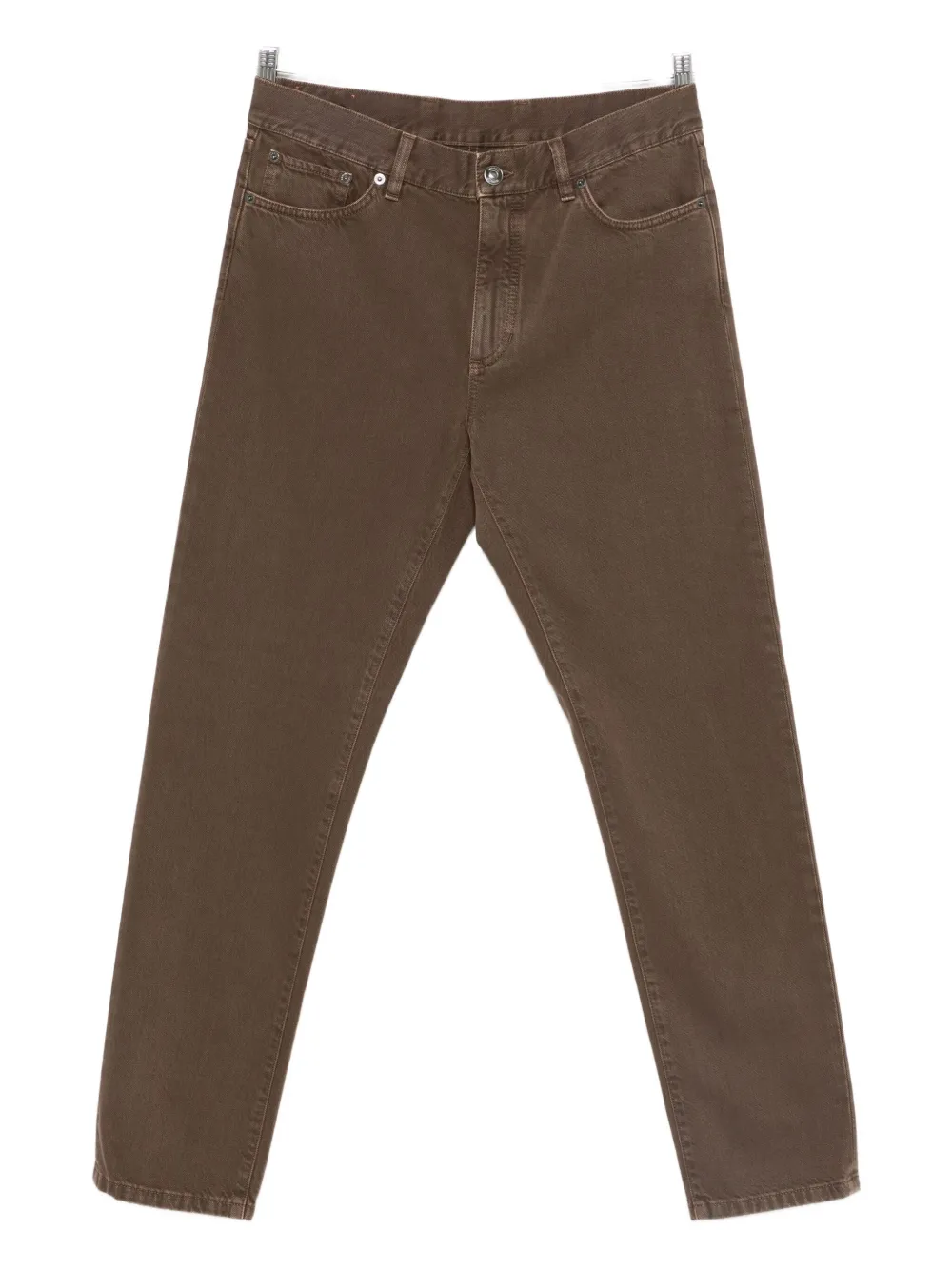 

Джинсы прямого кроя Zegna, коричневый