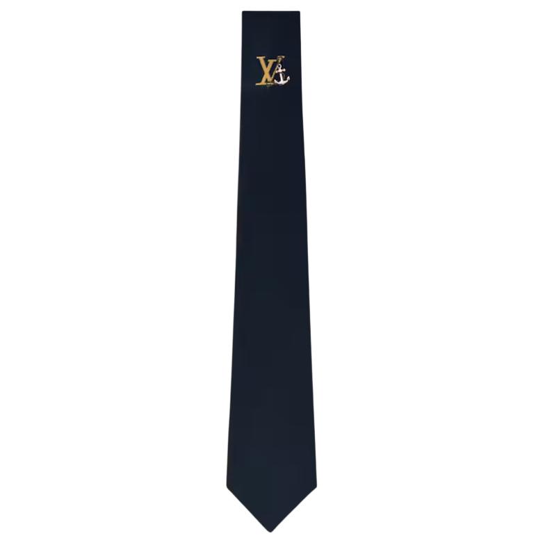 

LOUIS VUITTON Галстук с якорем, Black