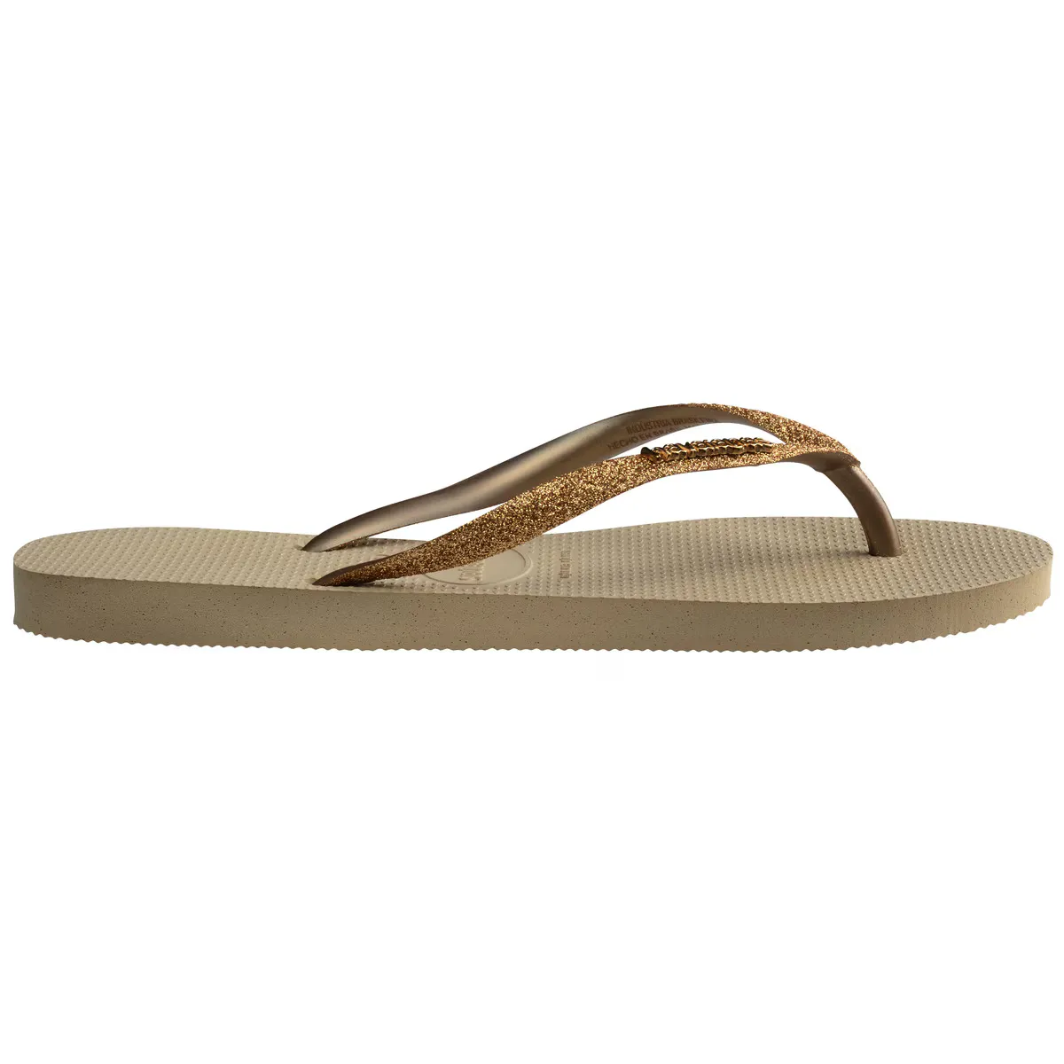 Женские шлепанцы для плавания Havaianas Slim Glitter II, цвет Arena — фото 3