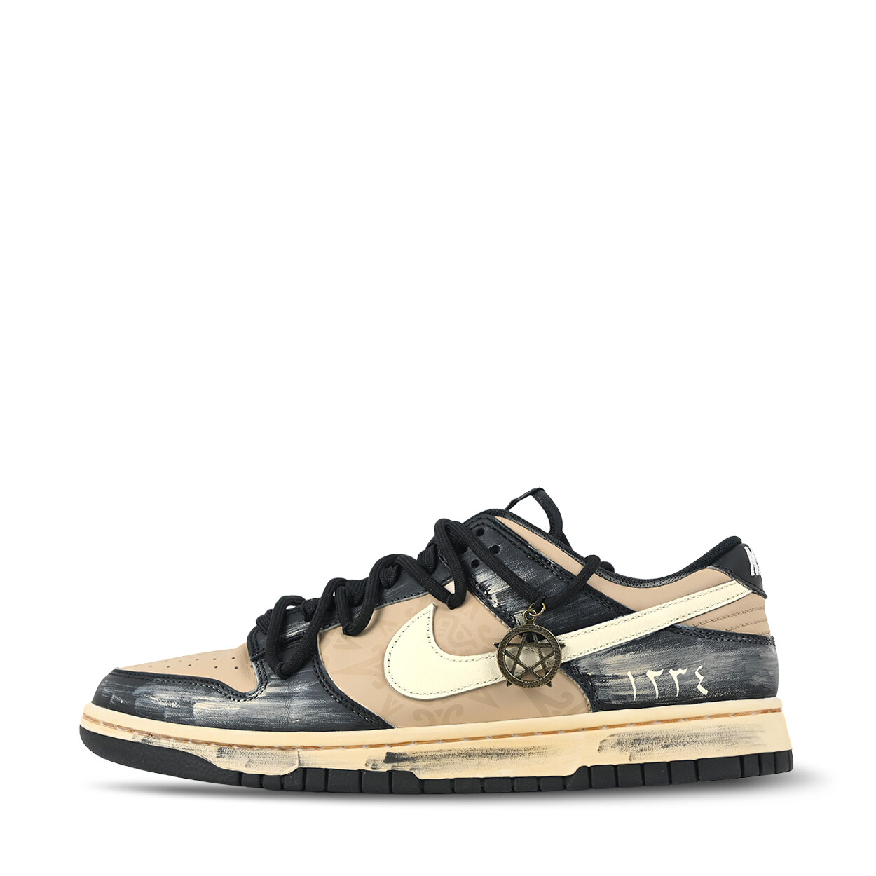 

Кроссовки Nike Dunk Skateboarding Shoes Unisex Low-top Brown/White, коричневый