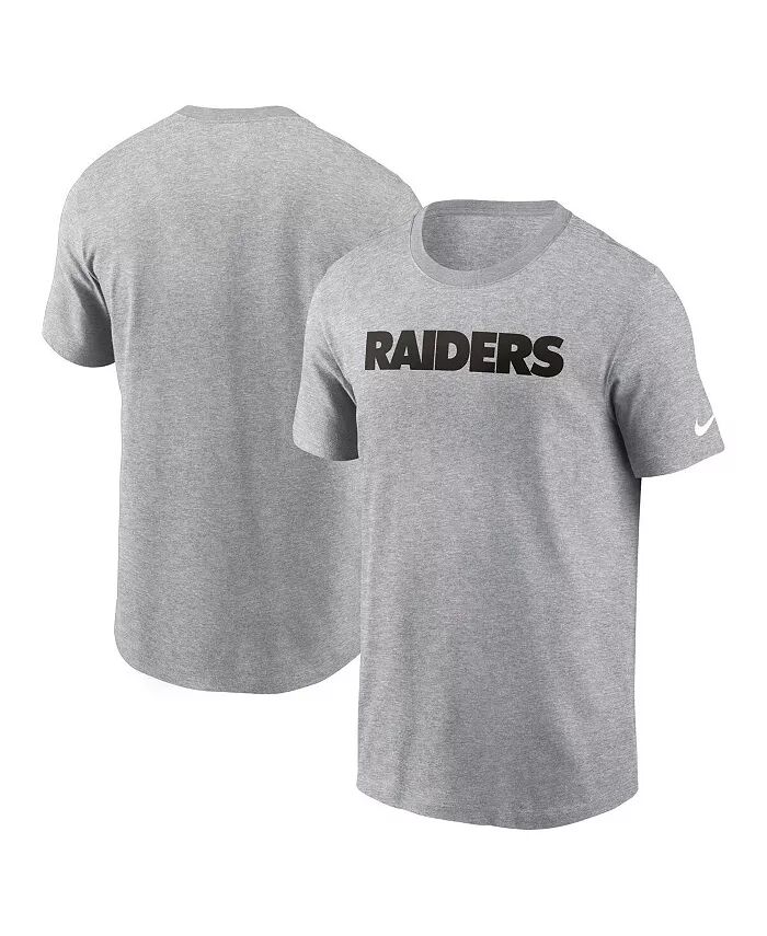 

Футболка мужская Heather Grey Las Vegas Raiders Primetime Wordmark Essential Nike