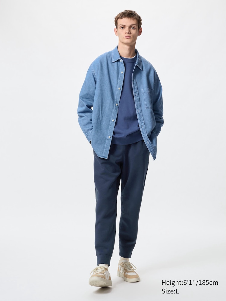 

Эластичные джоггеры Uniqlo, цвет 69 синий