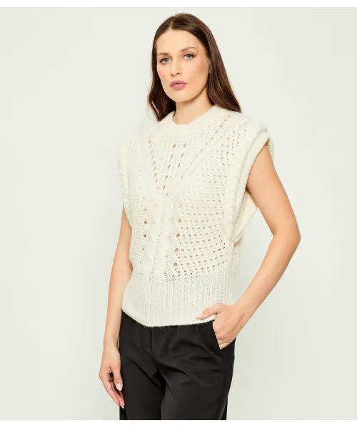 

Шерстяной свитер c_fastina Regular fit Boss Orange, бежевый