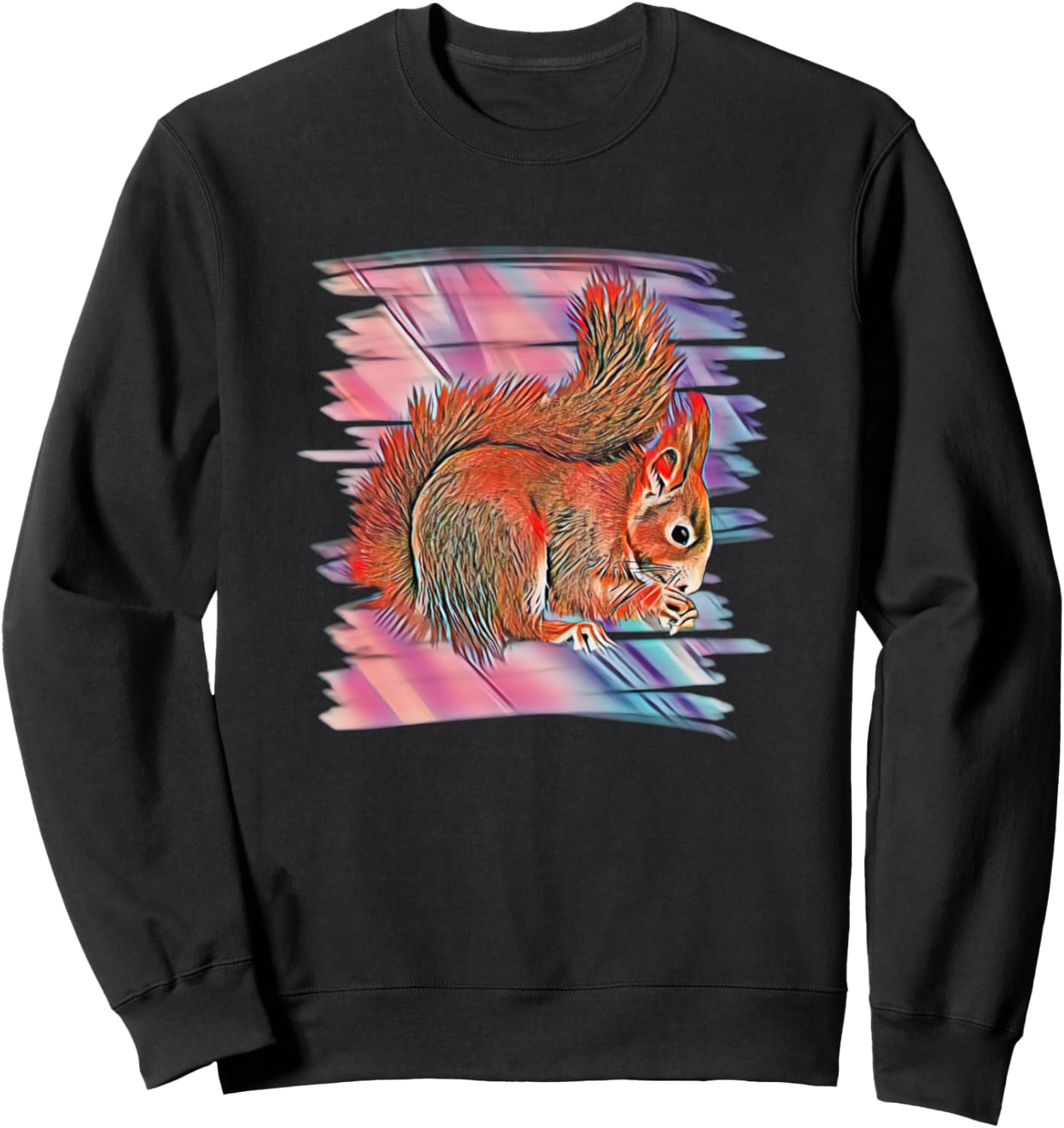 

Толстовка с красочным дизайном на тему белки и бурундука Squirrel | Chipmunk Gift For Christmas Or Birthday, черный