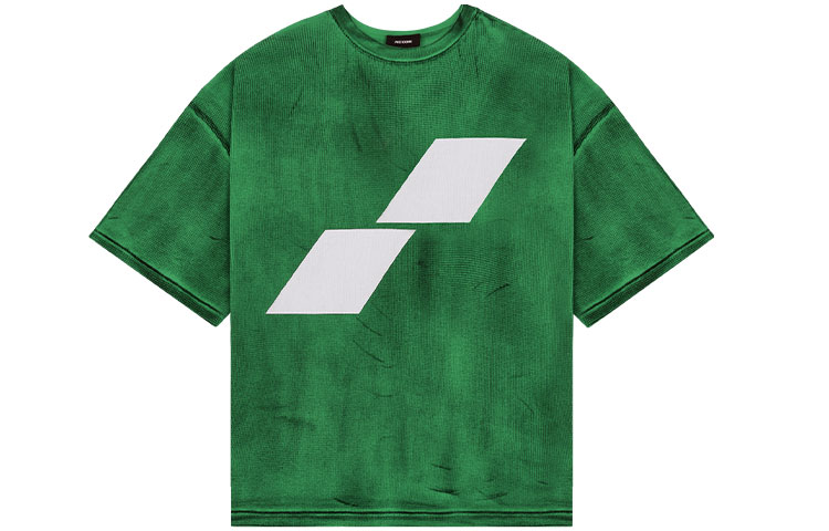 

WE11DONE Футболка унисекс зеленая SS22, Зеленый, WE11DONE Футболка унисекс зеленая SS22