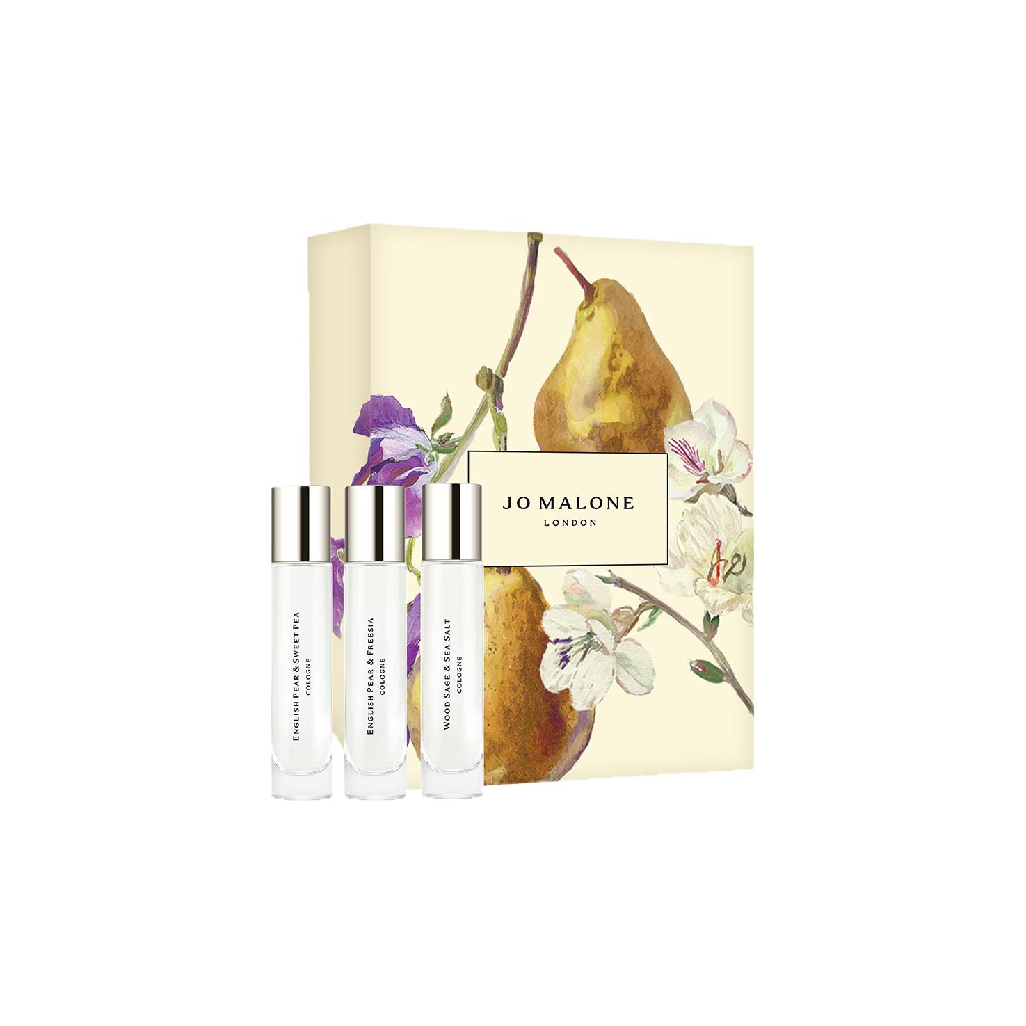 

ZUMALONG мини-набор пробников духов для путешествий три предмета Eau De Cologne UK Pear Sea Salt 10мл+10мл+10мл Jo Malone London, Three-Piece Set: English Pear Sweet Pea Perfume 10ml+English Pear Freesia Perfume 10ml+Sage Sea Salt Perfume 10ml