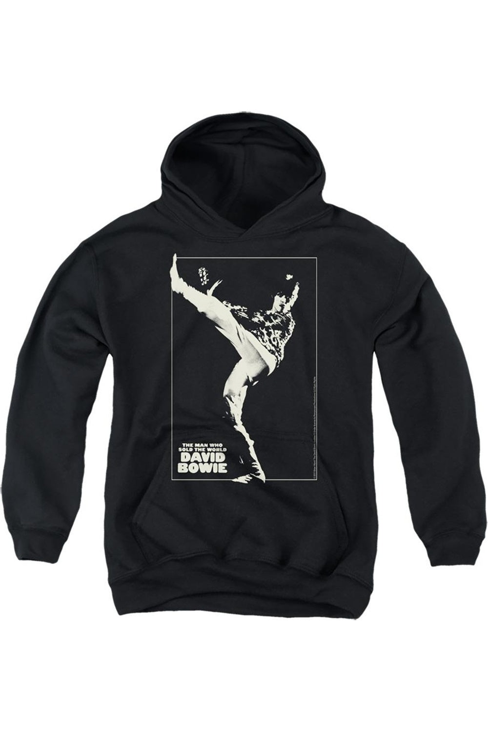 

Давид Боуи The Man Cover худи для молодежи Gildan, черный