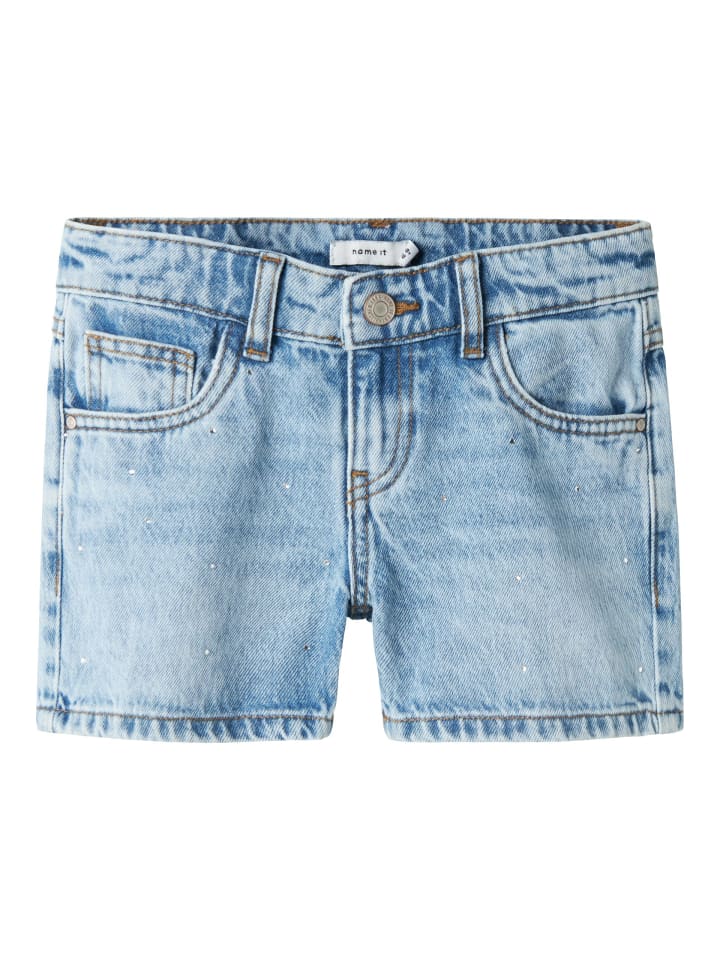 

Шорты бермуды name it, цвет medium blue denim