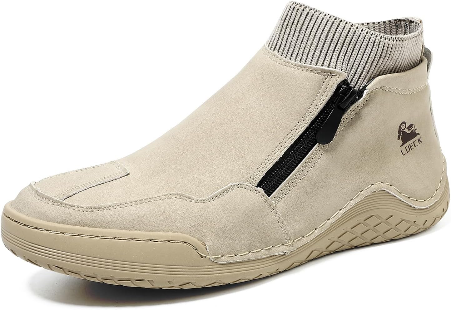 

Мужские кожаные повседневные туфли, модные кроссовки, легкие, удобные для ходьбы и вождения Abborora, хаки