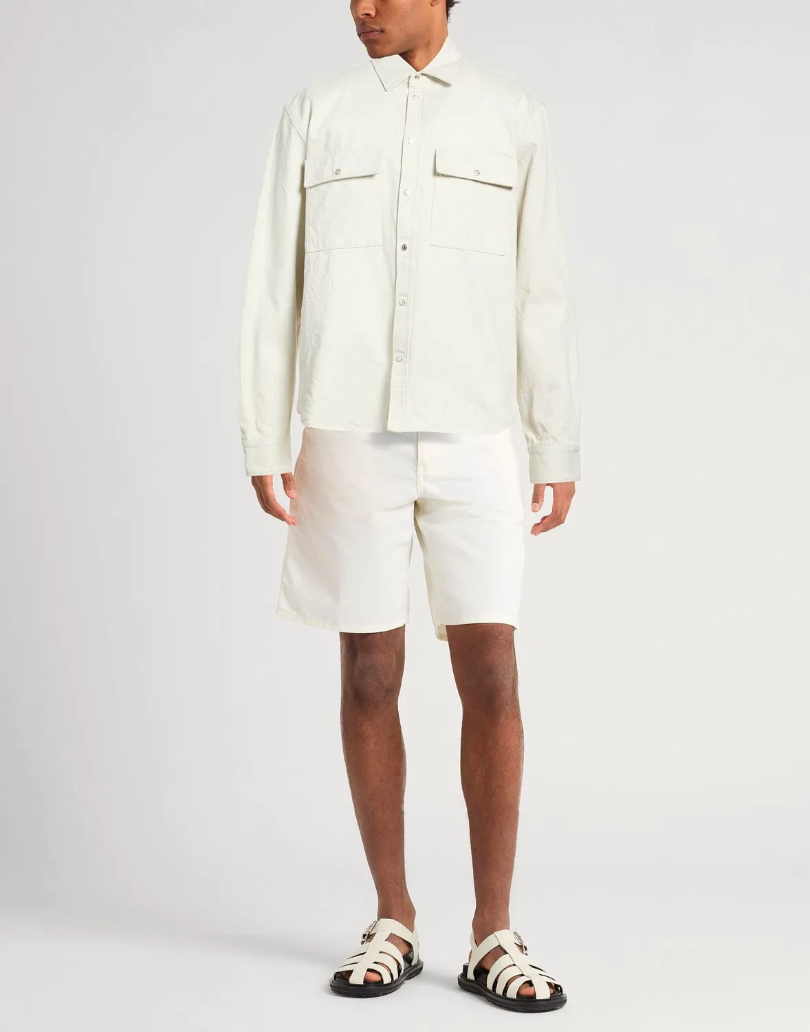 Джинсовая рубашка Overshirt ICON DSQUARED2 Светло-серый — фото 2