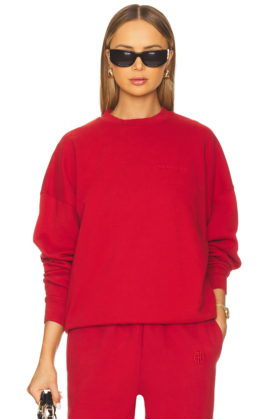 

Толстовка "Miles" Anine Bing, washed red