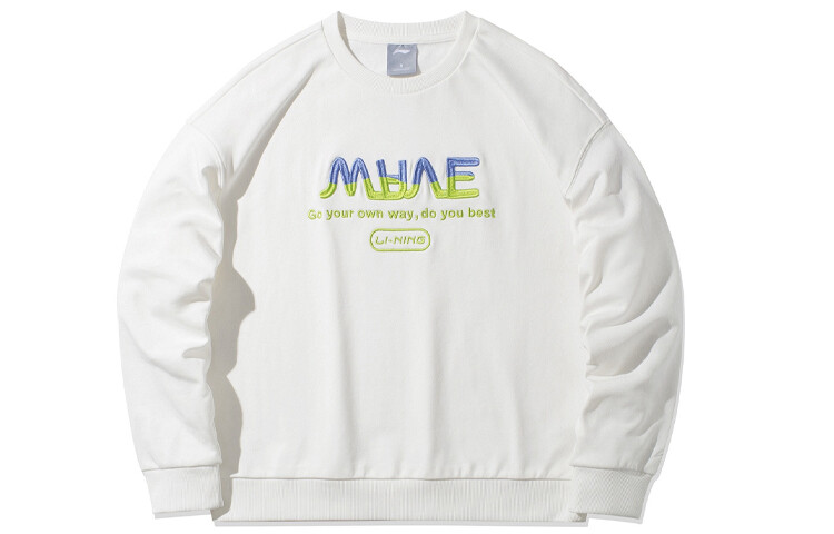 

Спортивная модная коллекция Толстовка женская белая Lining