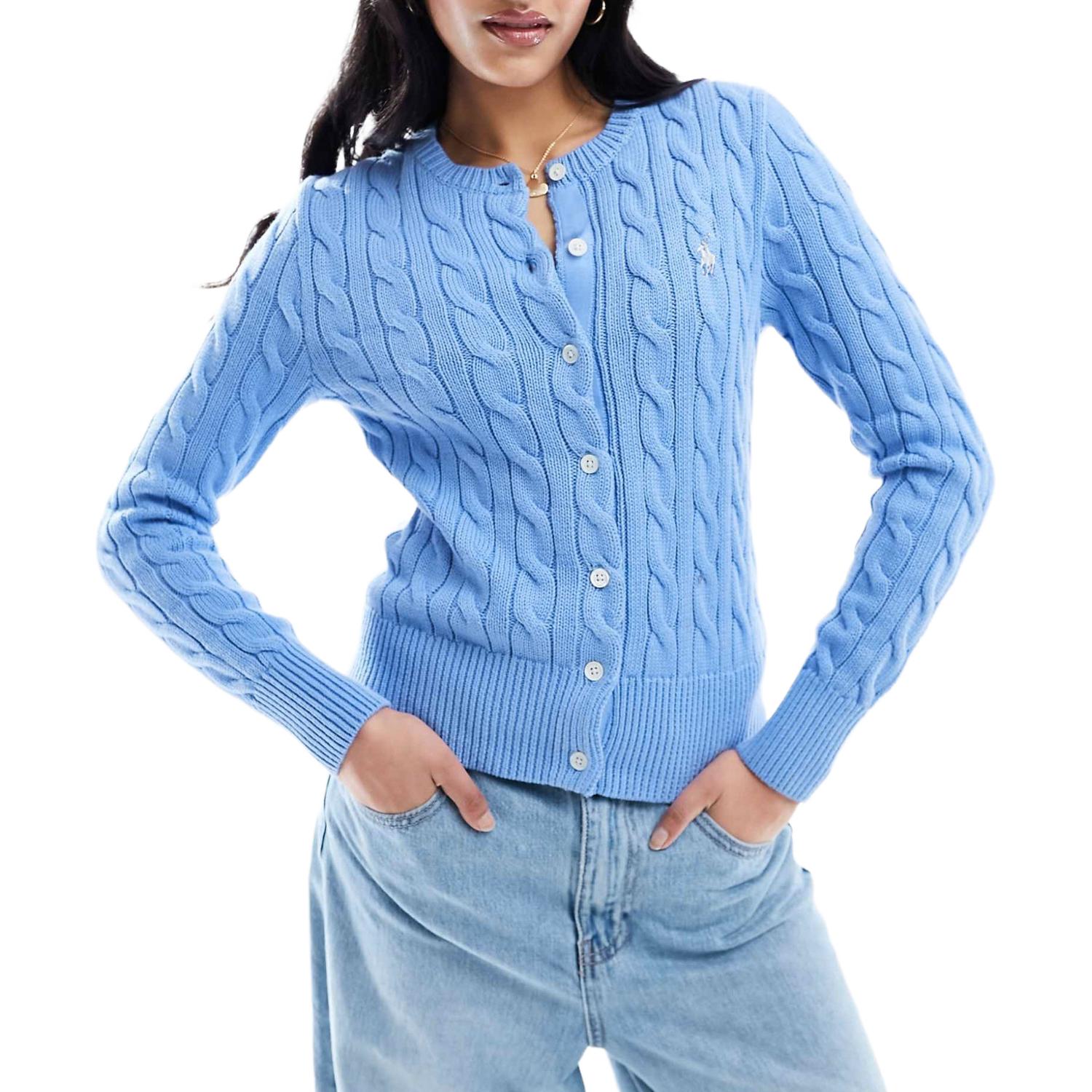 Polo Ralph Lauren Вязаный свитер FW25 Women's Blue — фото 3