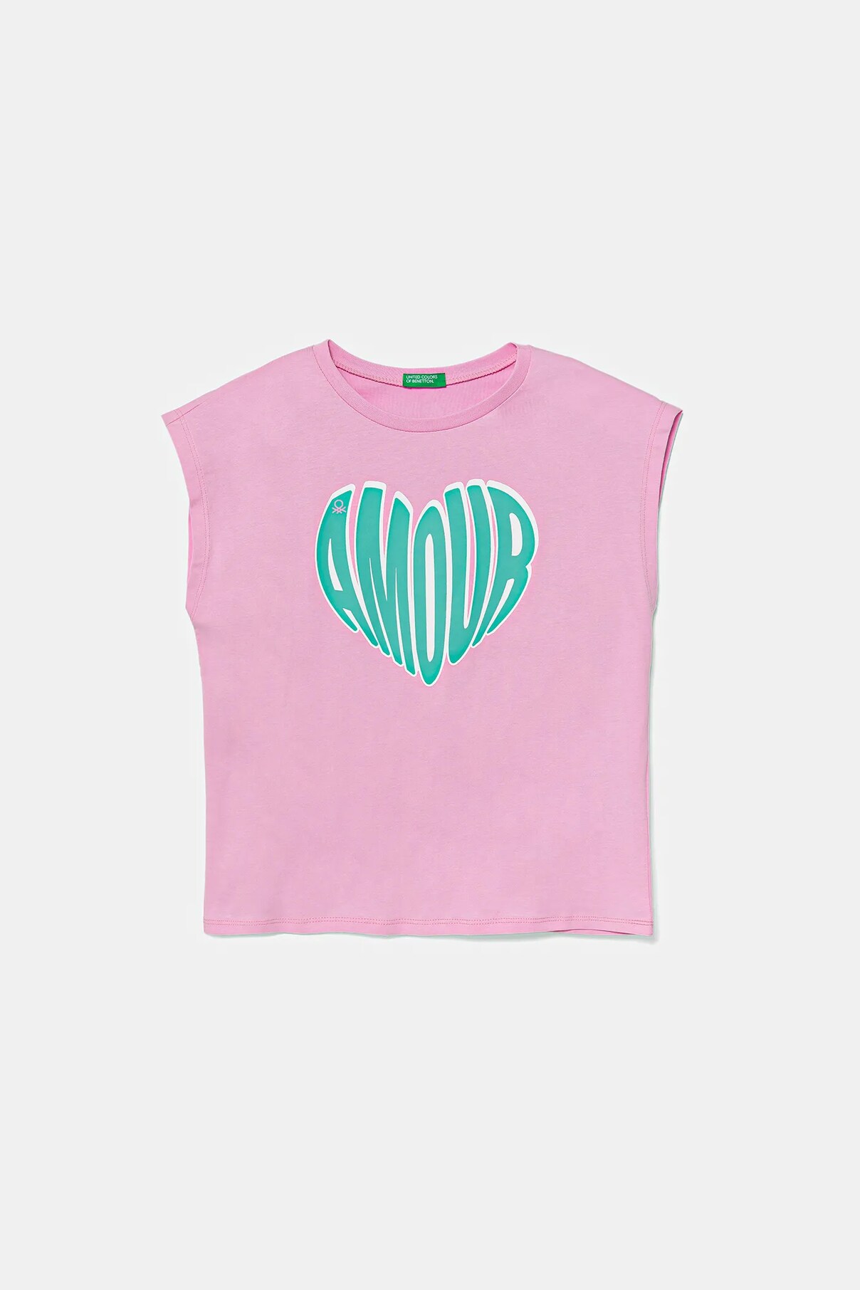 

Футболка из хлопка для детей United Colors Of Benetton, розовый