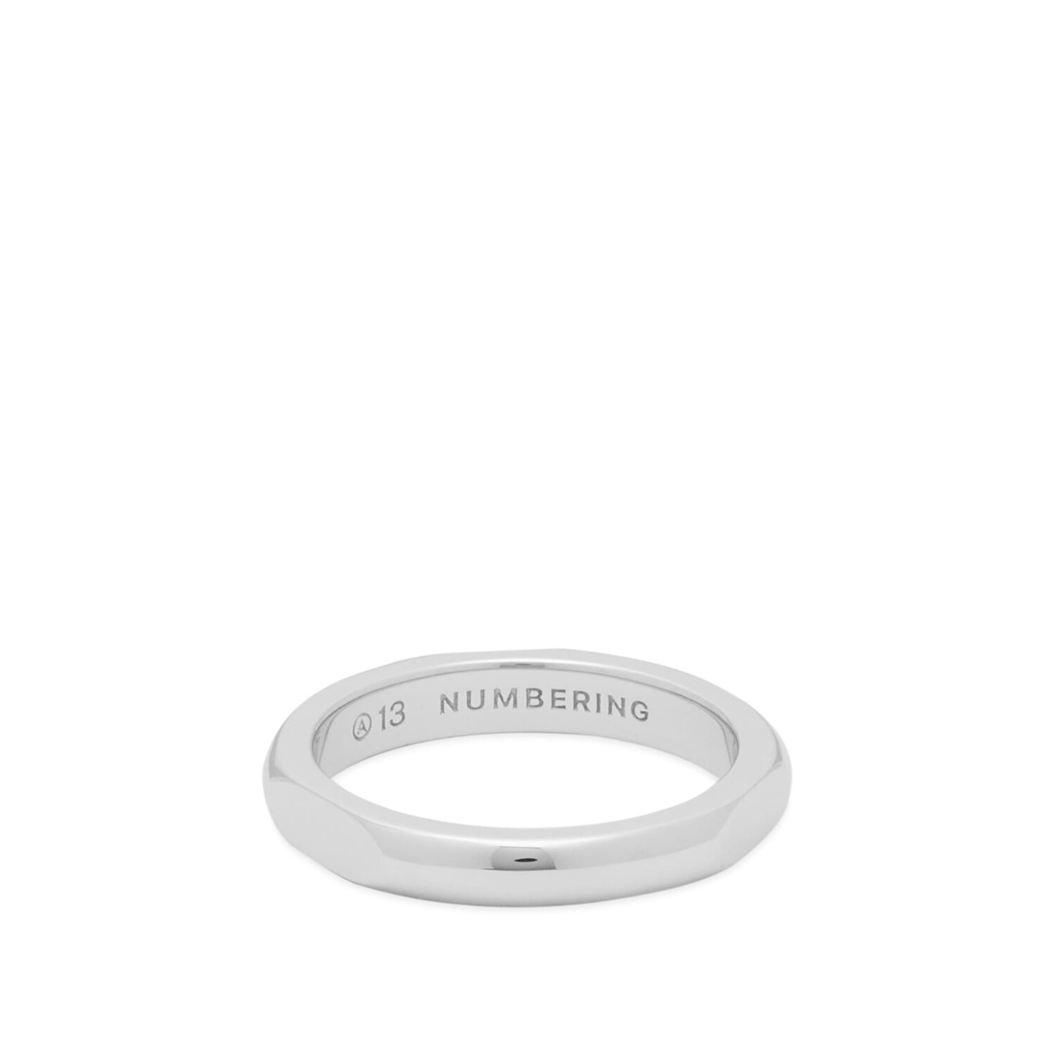 

Кольцо Numbering 3 Sided Signet Ring, серебряный