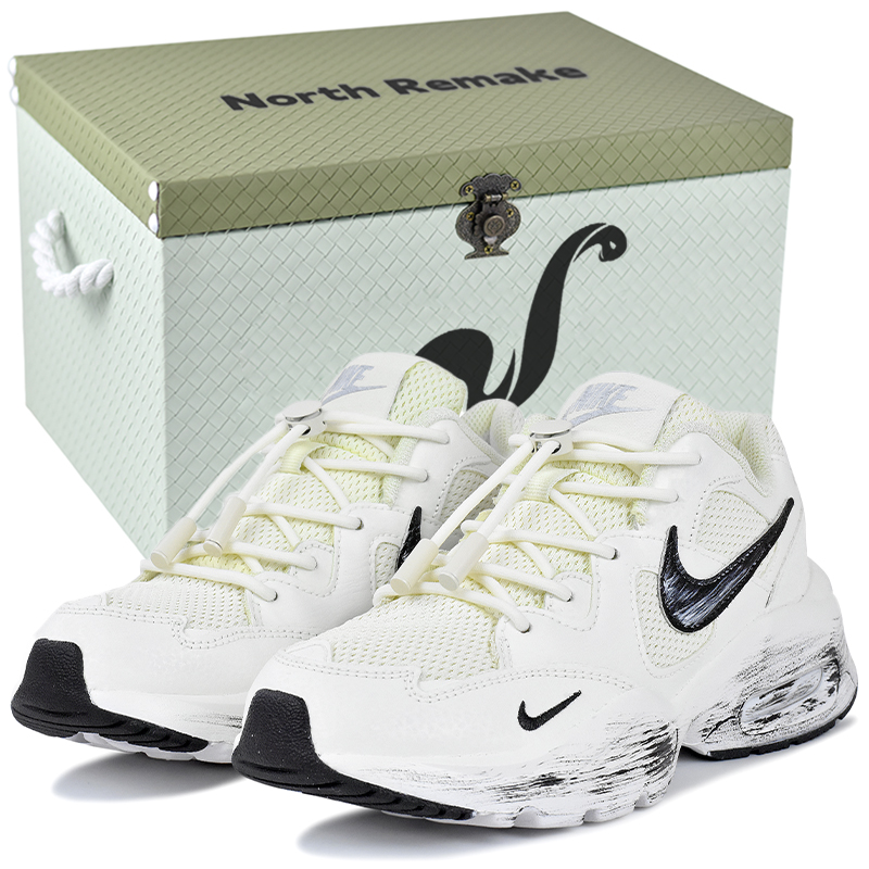 

Nike Кроссовки для бега Air Max Fusion износостойкие и легкие мужские черно-белые черно-белые с подарочной коробкой, цвет Black White-Gift Box 2