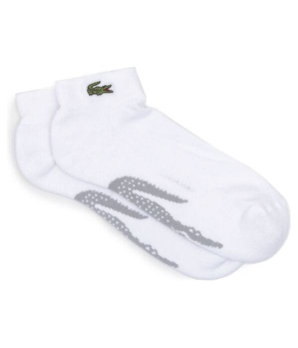

Носки женские Lacoste короткие с логотипом бренда, белый