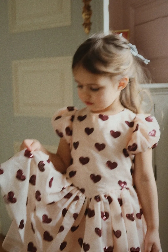 

Детское платье HEARTLILY DRESS GRS Konges Sløjd, бежевый