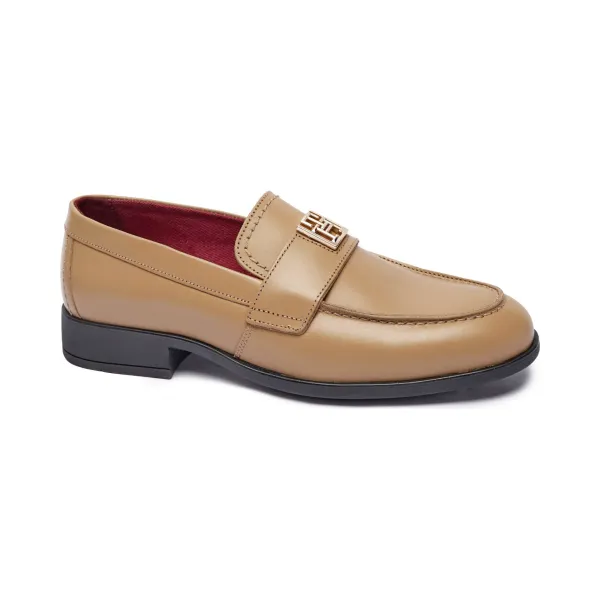 

Кожаные лоферы Tommy Hilfiger, бежевый