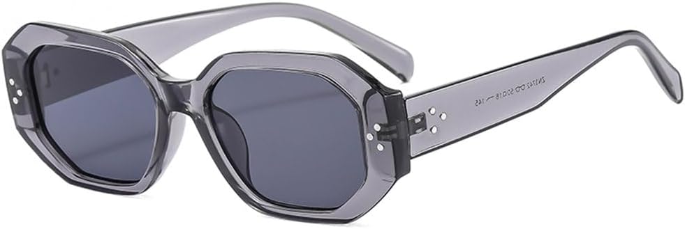 

Женские солнцезащитные очки LVTFCO Vintage Polygon, модные, черепаховая оправа, розовые оттенки, защита от УФ-излучения UV400, мужские солнцезащитные очки с заклепками, C2