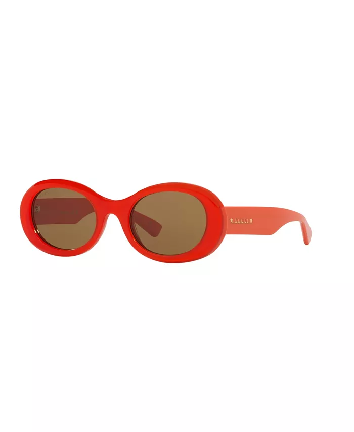 

Женские овальные солнцезащитные очки, GG1587S GC000137 Gucci, оранжевый