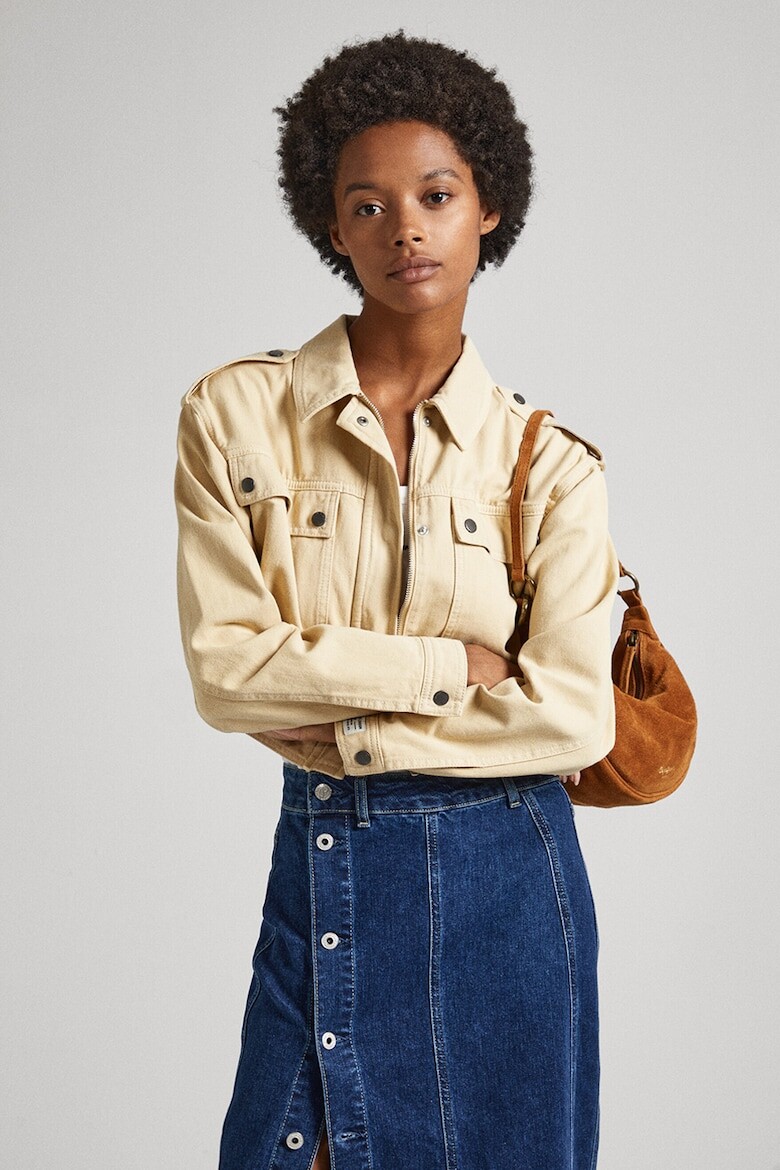 

Короткая куртка Samantha с карманами Pepe Jeans London, бежевый