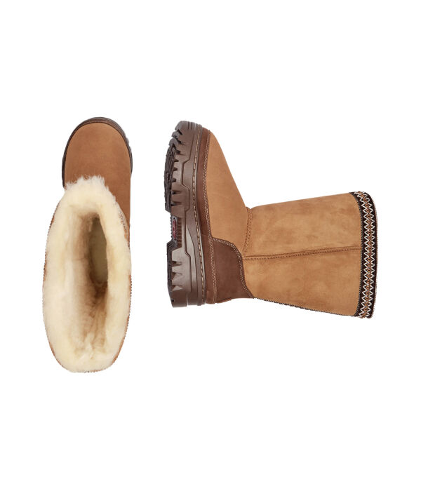 Сапоги женские UGG с орнаментом, коричневый — фото 4