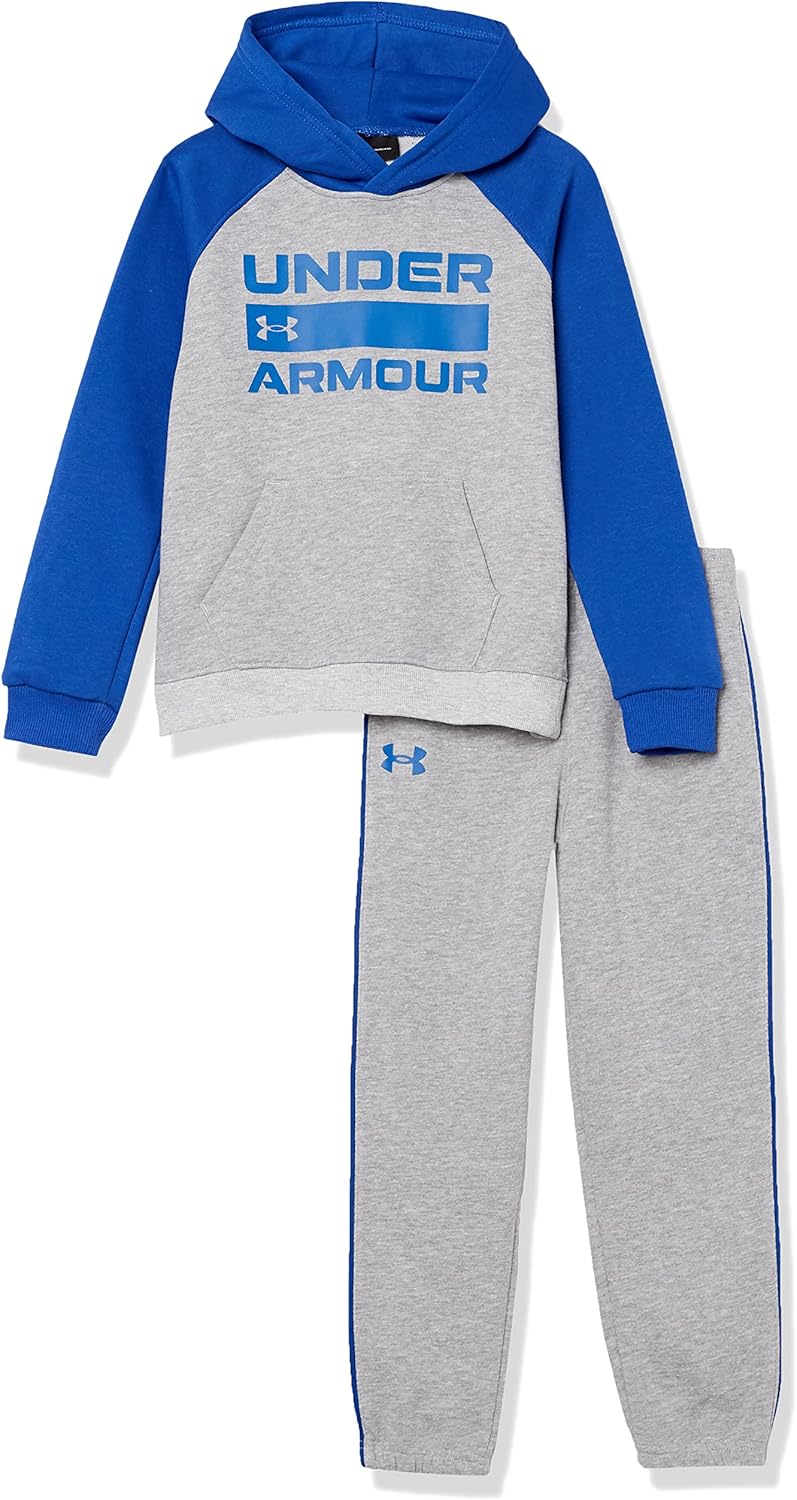 

Under Armour мужской сет с логотипом: худи с длинным рукавом и джоггеры, Mod Gray