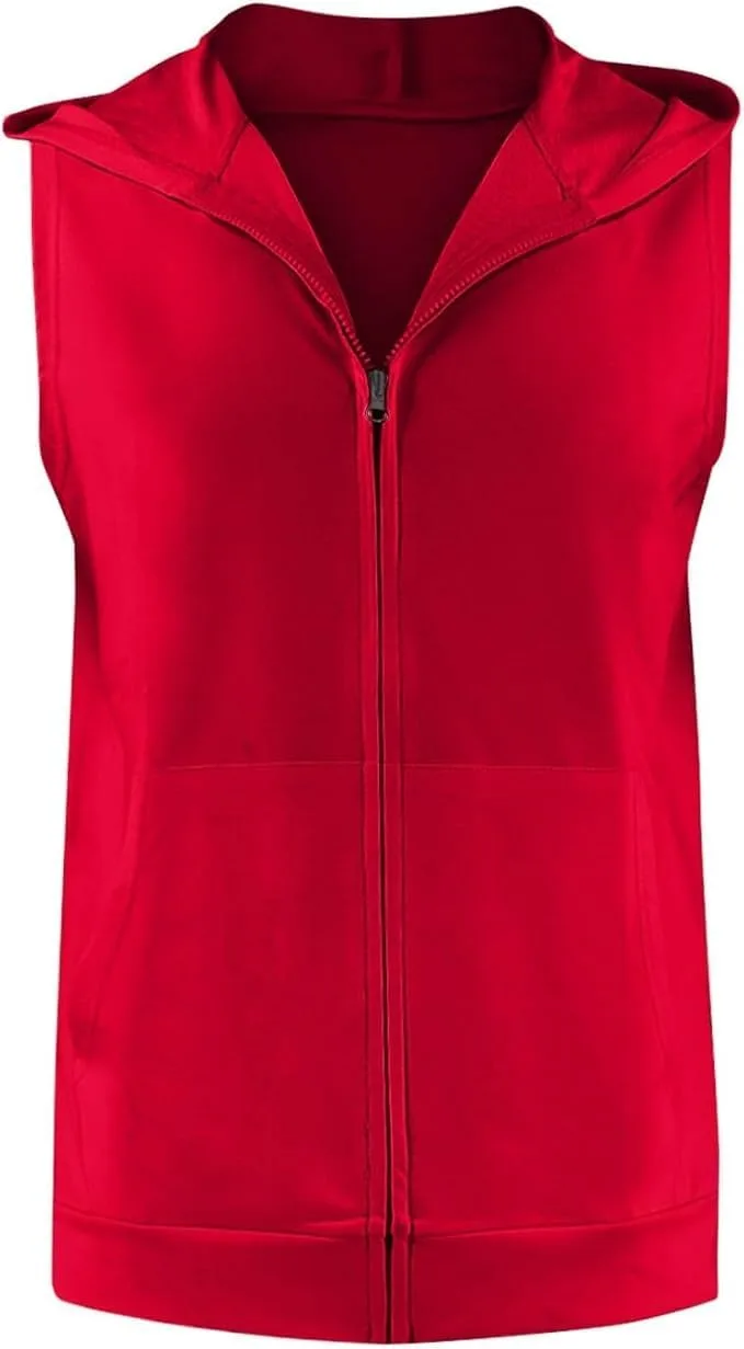 

Мужской Quarter Zip майка-худи без рукавов для спортзала Kenhansion