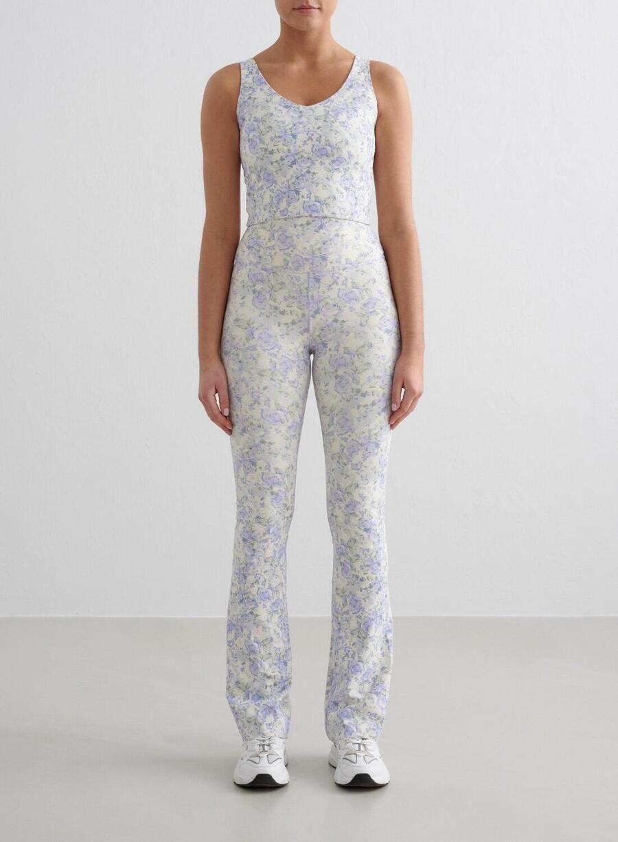 

AIM'N Женские леггинсы для йоги с расклешенным кроем, влагоотводящие, с цветочным узором, разноцветные