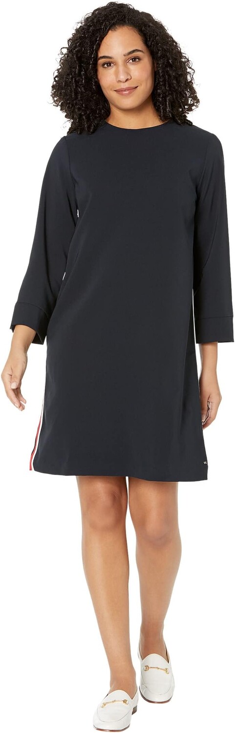 

Платье Tommy Hilfiger Adaptive Logo Stripe Shift Dress, цвет Desert Sky