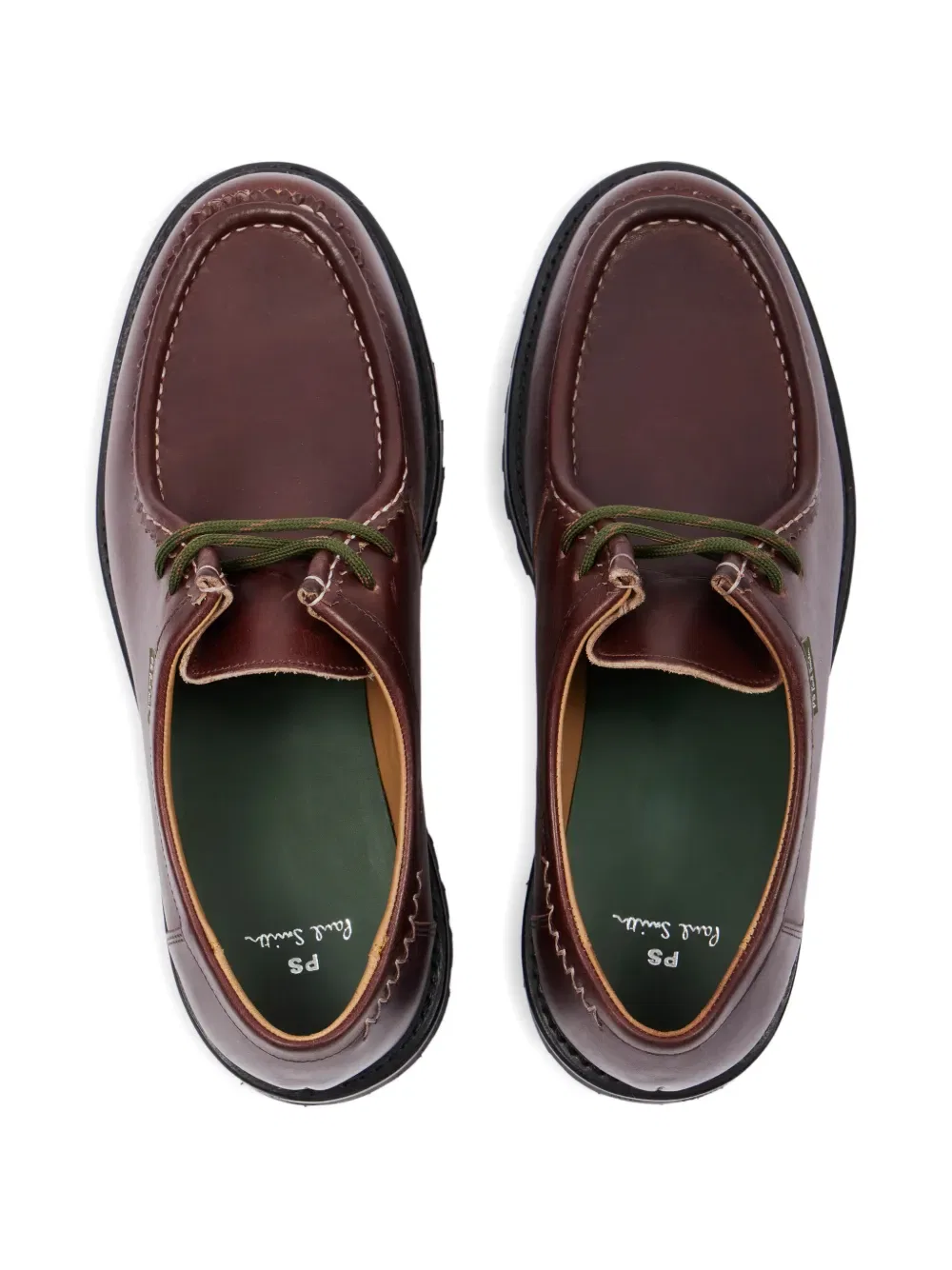 Туфли-дерби с нашивкой с логотипом Rango Ps Paul Smith, коричневый — фото 3