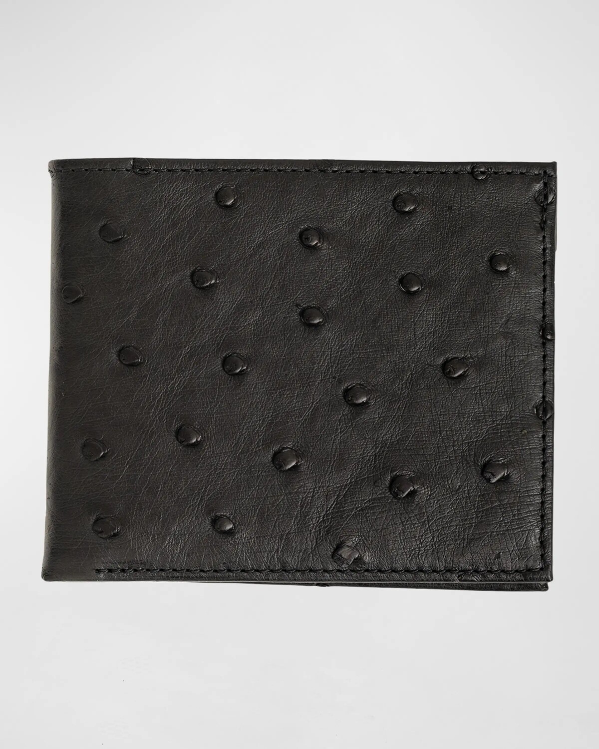 

Двойной кошелек из страуса Abas, цвет Black