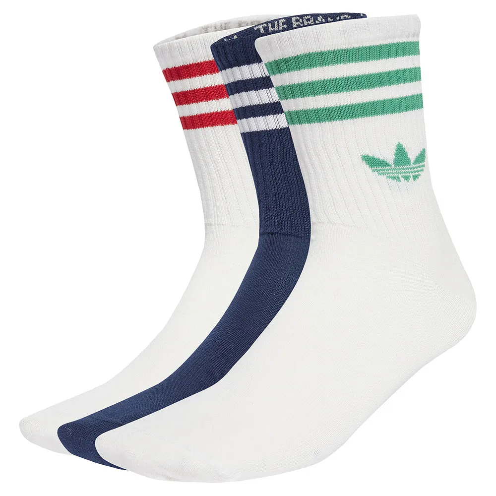 

Носки 3 шт adidas Originals 3 Stripes crew, белый
