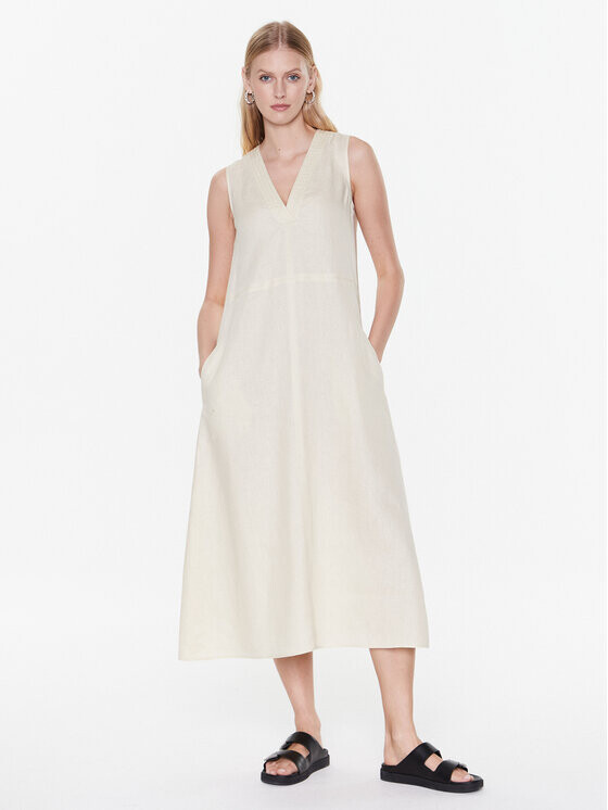 

Платье на каждый день свободного кроя Max Mara Leisure, бежевый