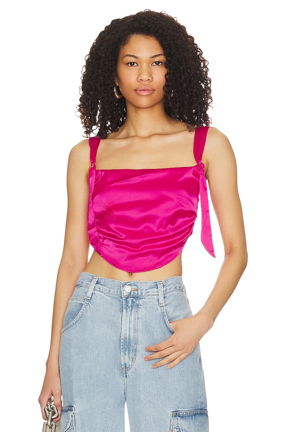 

Топ MORE TO COME Gracie Bustier, цвет Hot Pink