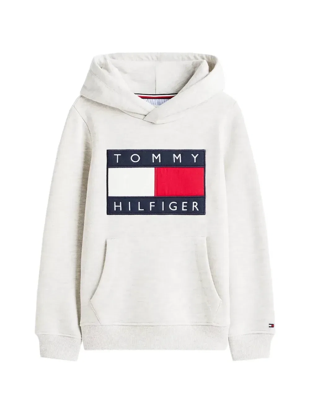Толстовка с фирменным значком-флагом Tommy Hilfiger Junior, серый